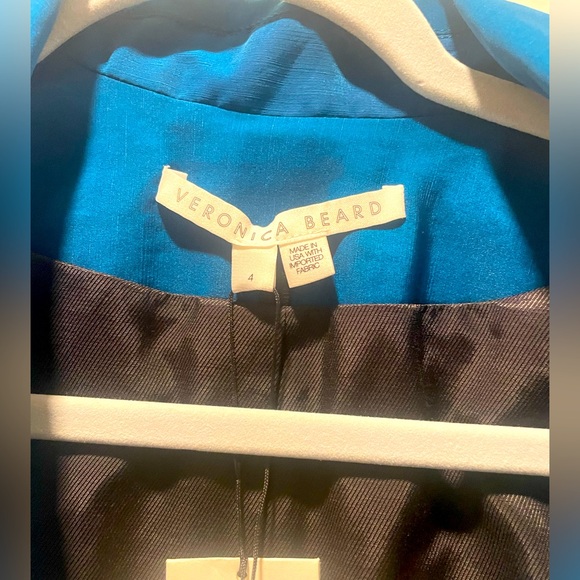 NWT Veronica Beard Cerulean “Long & Lean Dickey Jacket” Size 4 - Picture 3 of 7